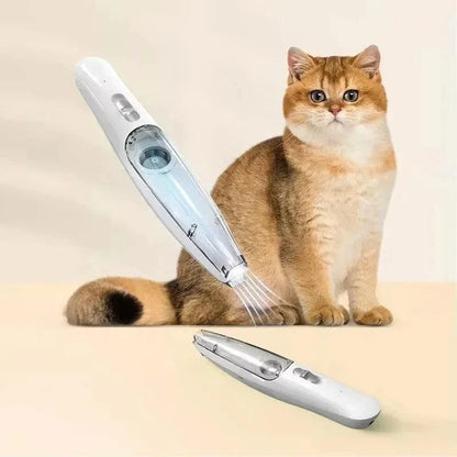 Cordless Pet Paw Trimmer with Hair Suction