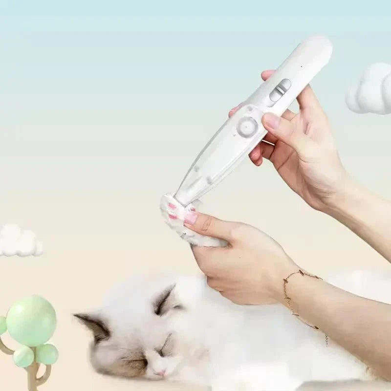 Cordless Pet Paw Trimmer with Hair Suction
