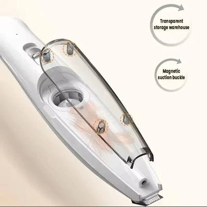 Cordless Pet Paw Trimmer with Hair Suction