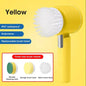 5-In-1 Electric Spin Scrubber Cleaning Brush for Bathroom Tile Bathtub Sink with 5 Replaceable Brush Heads